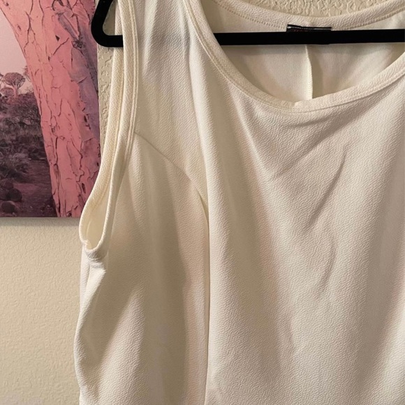 Plus Size Women’s sleeveless midi cream dress size 6X NEW - Picture 4 of 10